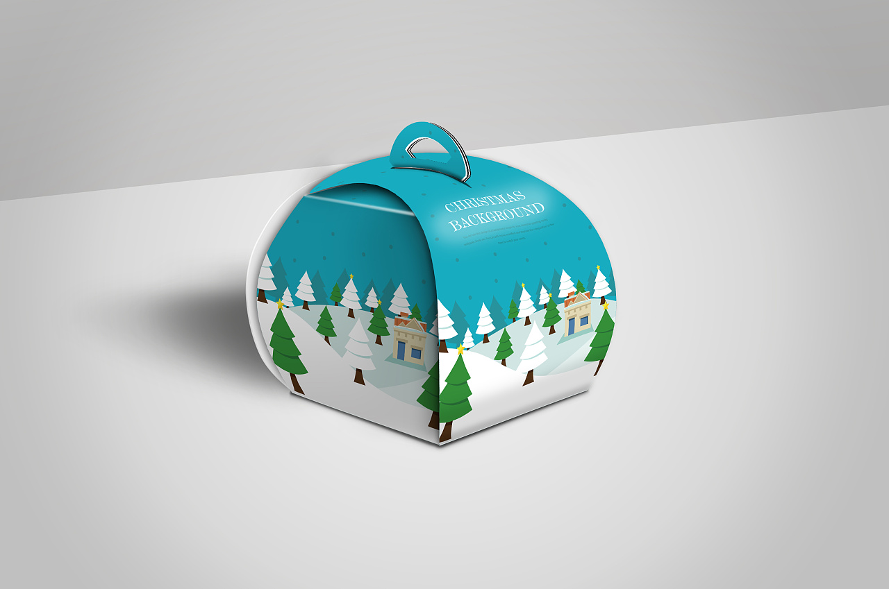 手提蛋糕盒包装设计