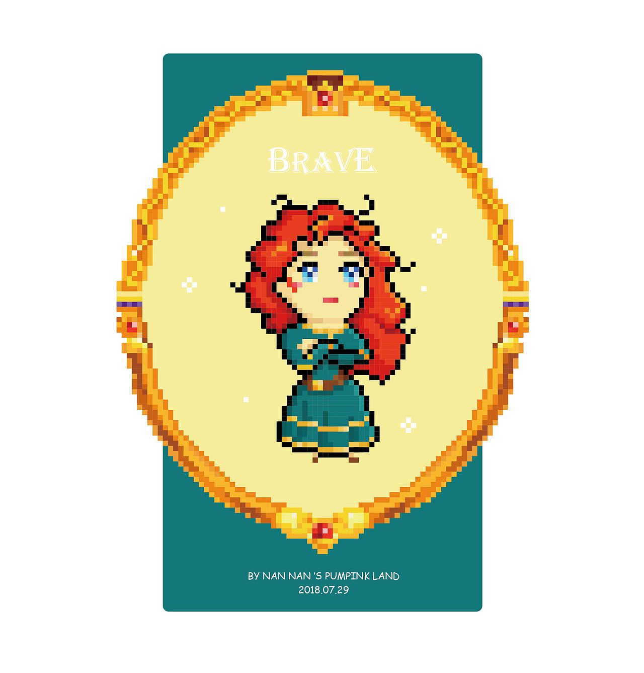 像素公主（图ZMTIzMjM3MDQ0） - 像素画 - 站酷设计师楠楠的南瓜地原创素材 - 站酷ZCOOL