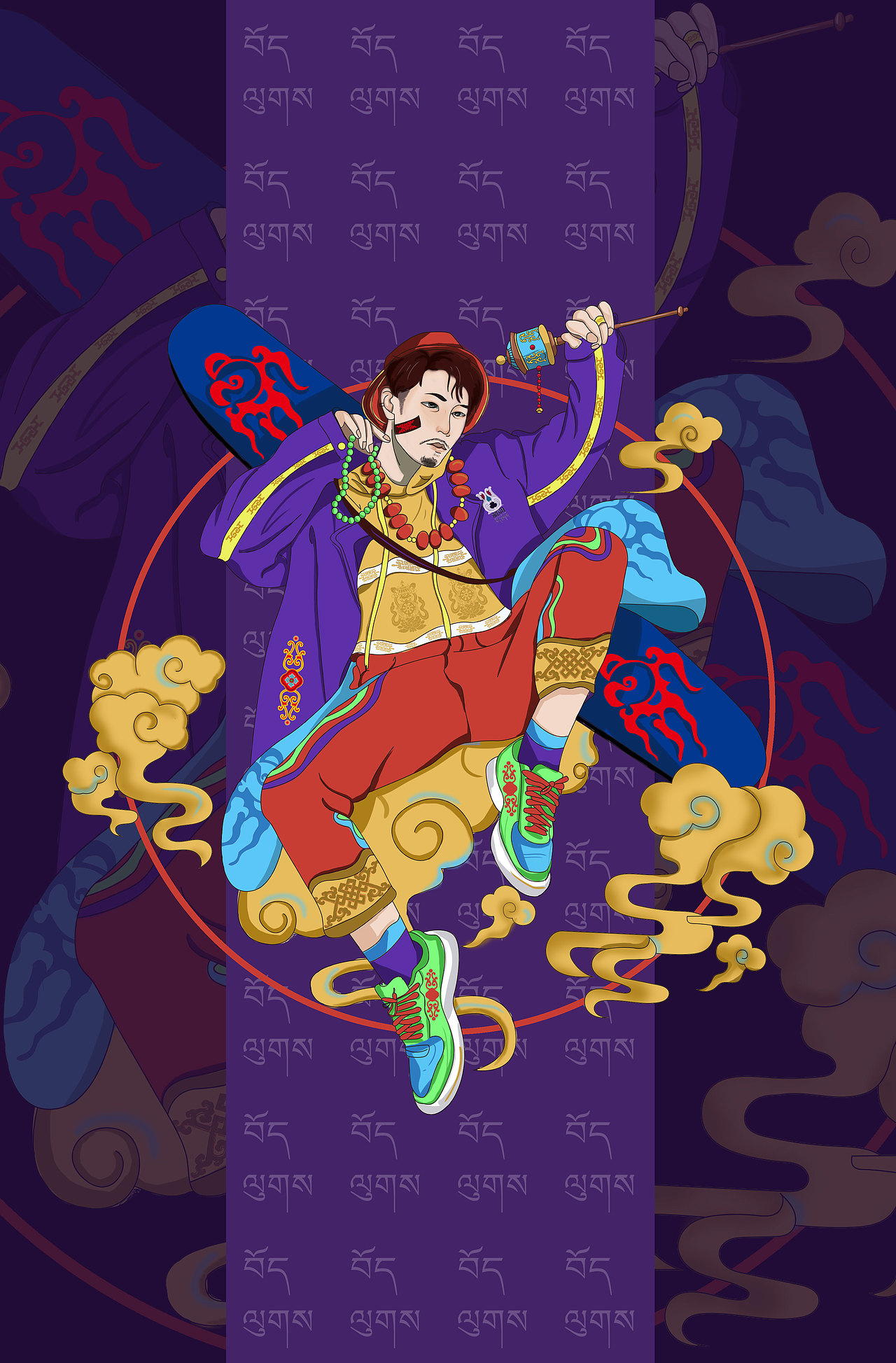 SAN-MZT | 当少年遇上藏式（图ZMjE0OTkzMDQw） - 创作习作 - 站酷设计师SD视觉设计原创素材 - 站酷ZCOOL