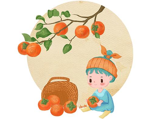 柿柿如意（个人主页-ZNTY1NDc5MjA=） - 商业插画 - 站酷设计师Hu_小卷原创素材 - 站酷ZCOOL