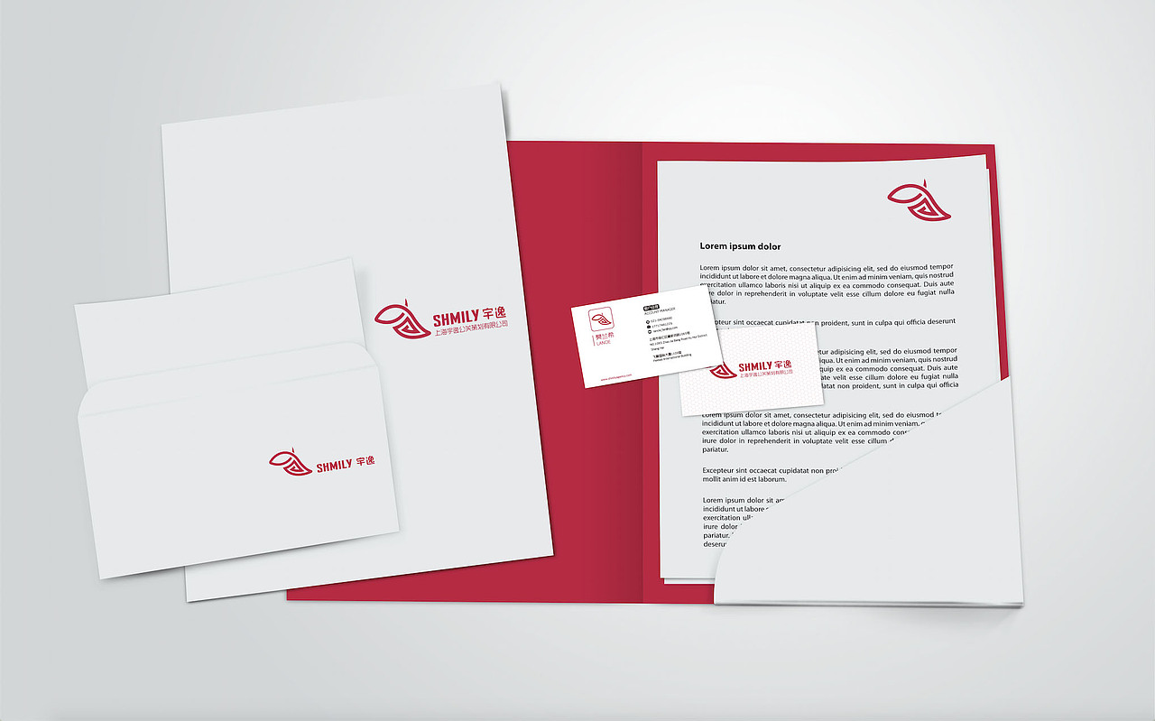 宇逸公关logo设计，VI设计