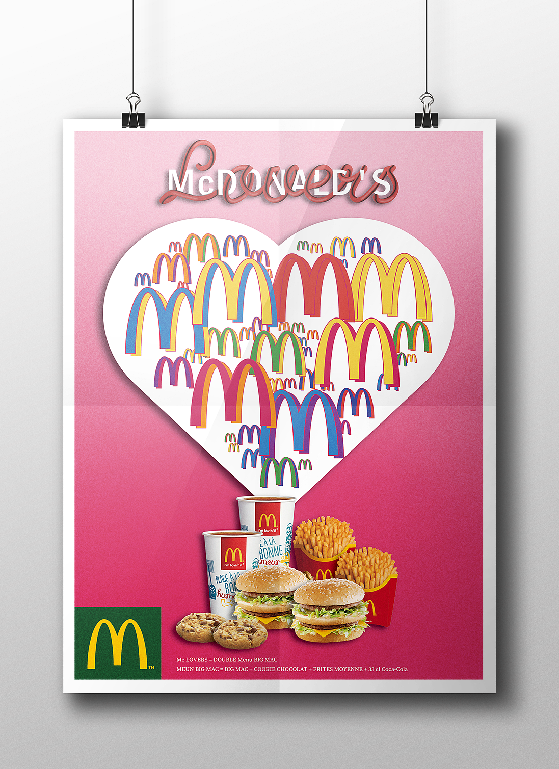 海报麦当劳bigmac套餐情人节版版权西安/平面设计师/3年前/130浏览