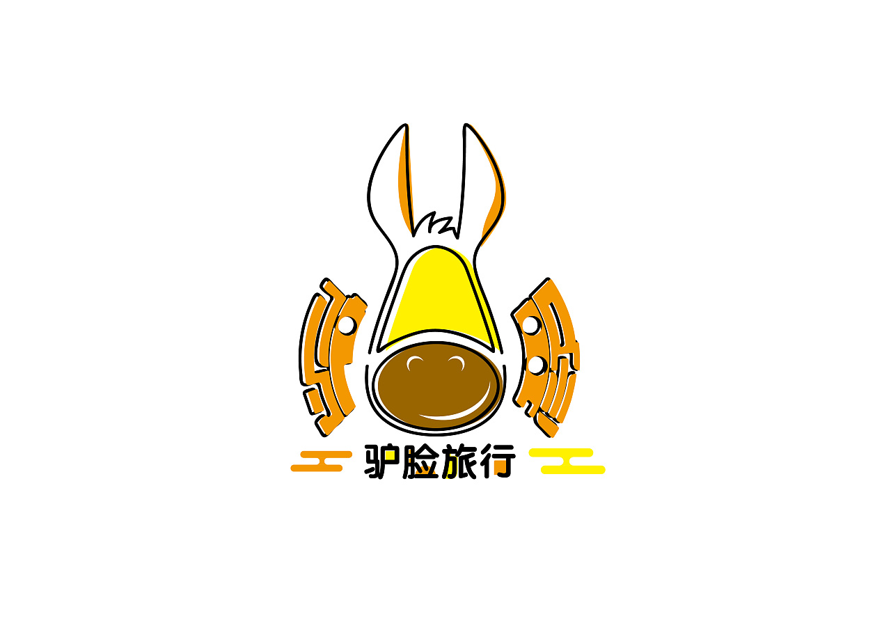 驴脸旅行logo优化设计 
