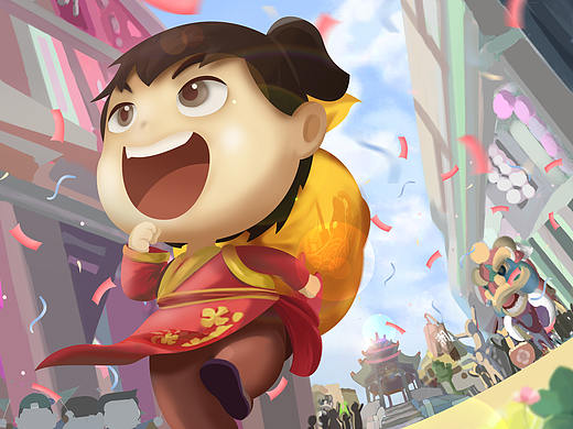 人物IP场景厚涂