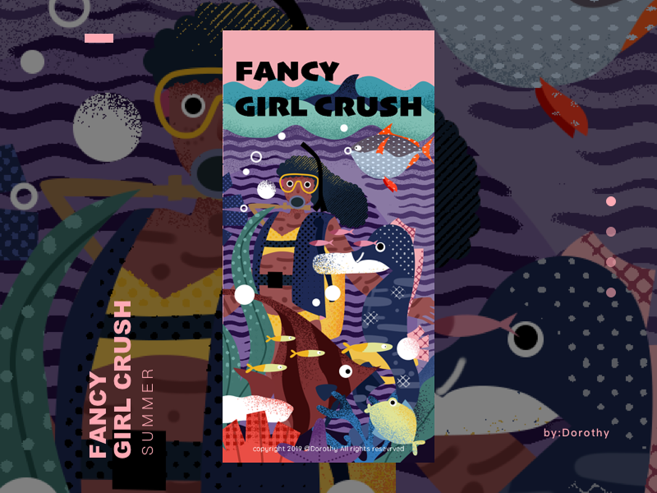 复古插画-带你走遍四季（图ZMTQxNTU4NDY4） - 商业插画 - 站酷设计师Dorothy0127原创素材 - 站酷ZCOOL