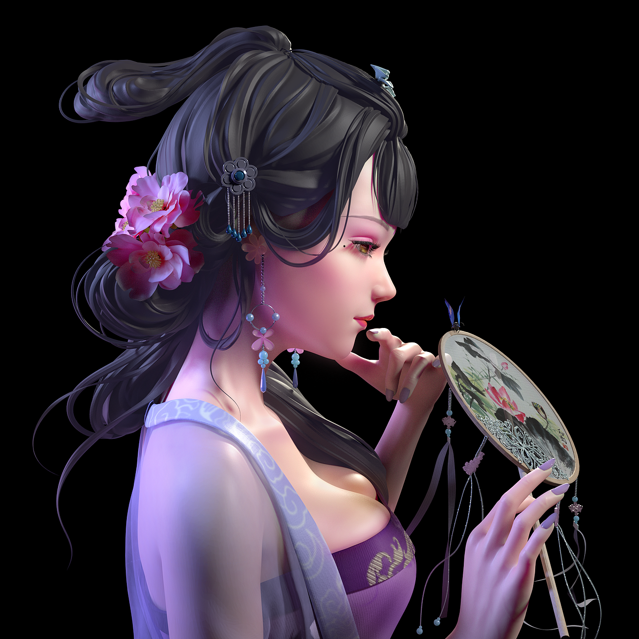 古风小姐姐|三维|动画/影视|大布偶殿下 - 原创作品 - 站酷 (zcool)