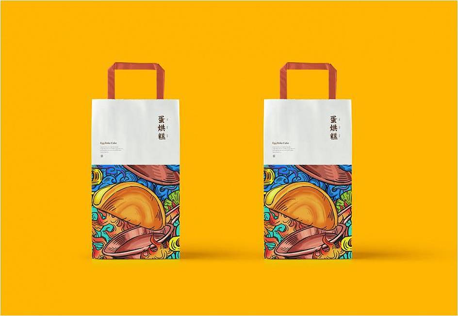 餐饮品牌设计|旦3®蛋烘糕（图ZMjc2NDg3MDQ0） - 品牌 - 站酷设计师熊猫创意原创素材 - 站酷ZCOOL