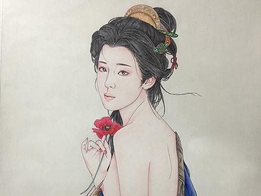 圓珠筆畫(huà)工筆人物系列（個(gè)人主頁(yè)-ZMzY5NTQ0NTI=） - 繪畫(huà) - 站酷設(shè)計(jì)師一諾手繪原創(chuàng)素材 - 站酷ZCOOL