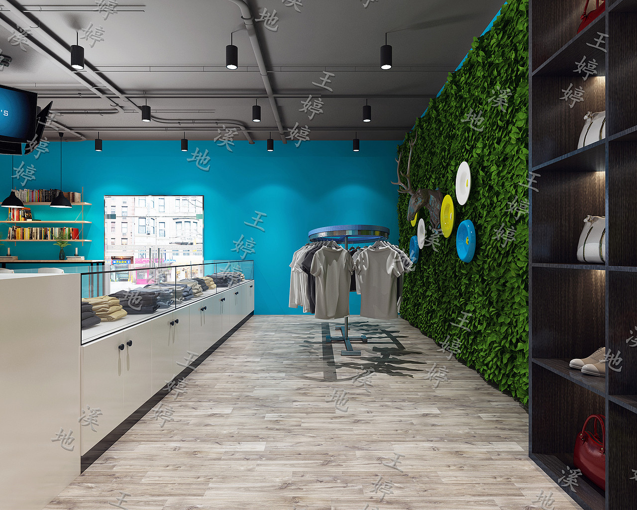 蓝色洗衣店（图ZMTkxMTgwNzgw） - 家装设计 - 站酷设计师王婷婷XIDI原创素材 - 站酷ZCOOL