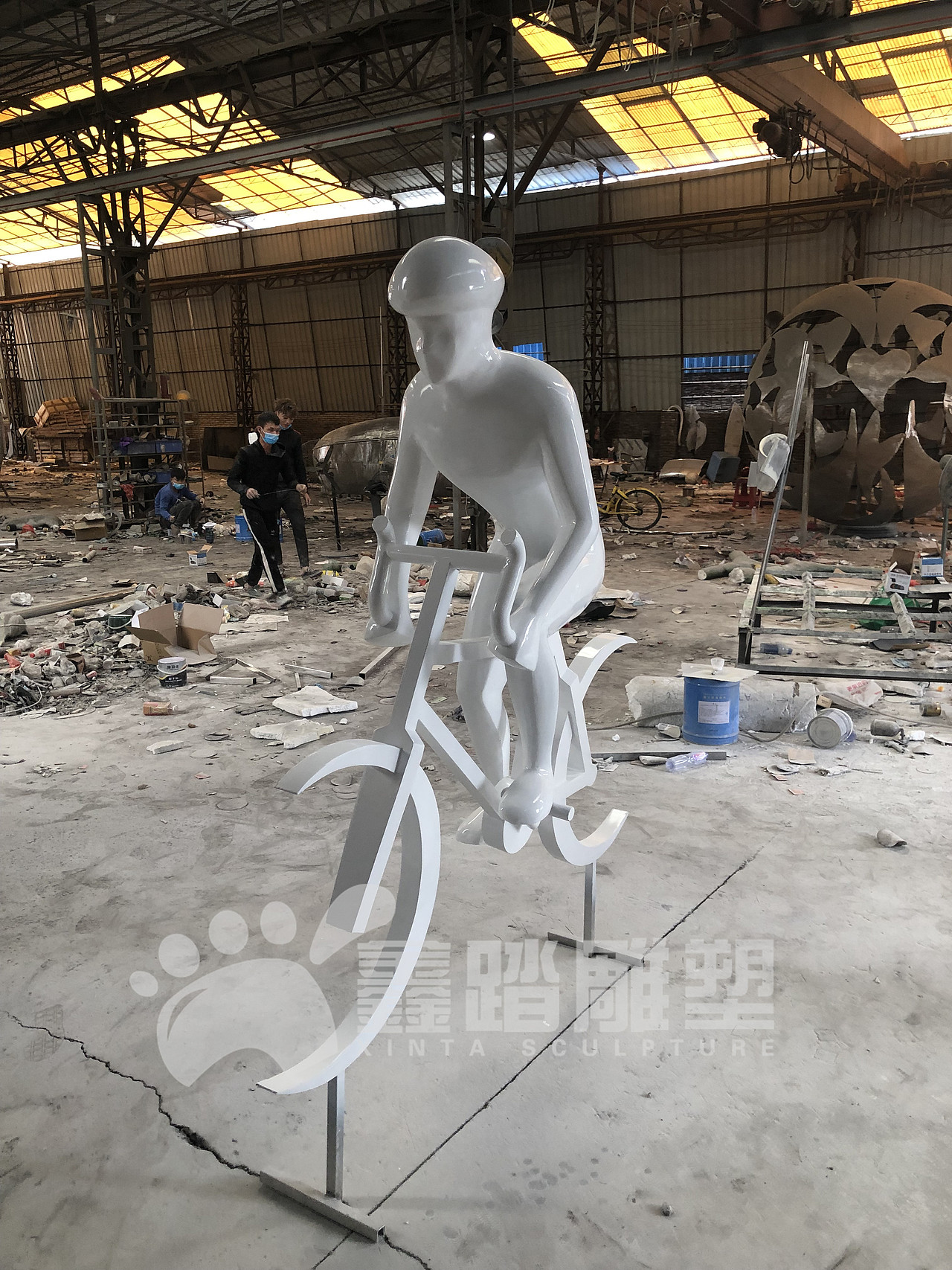 公园运动不锈钢人物雕塑 让人朝气蓬勃