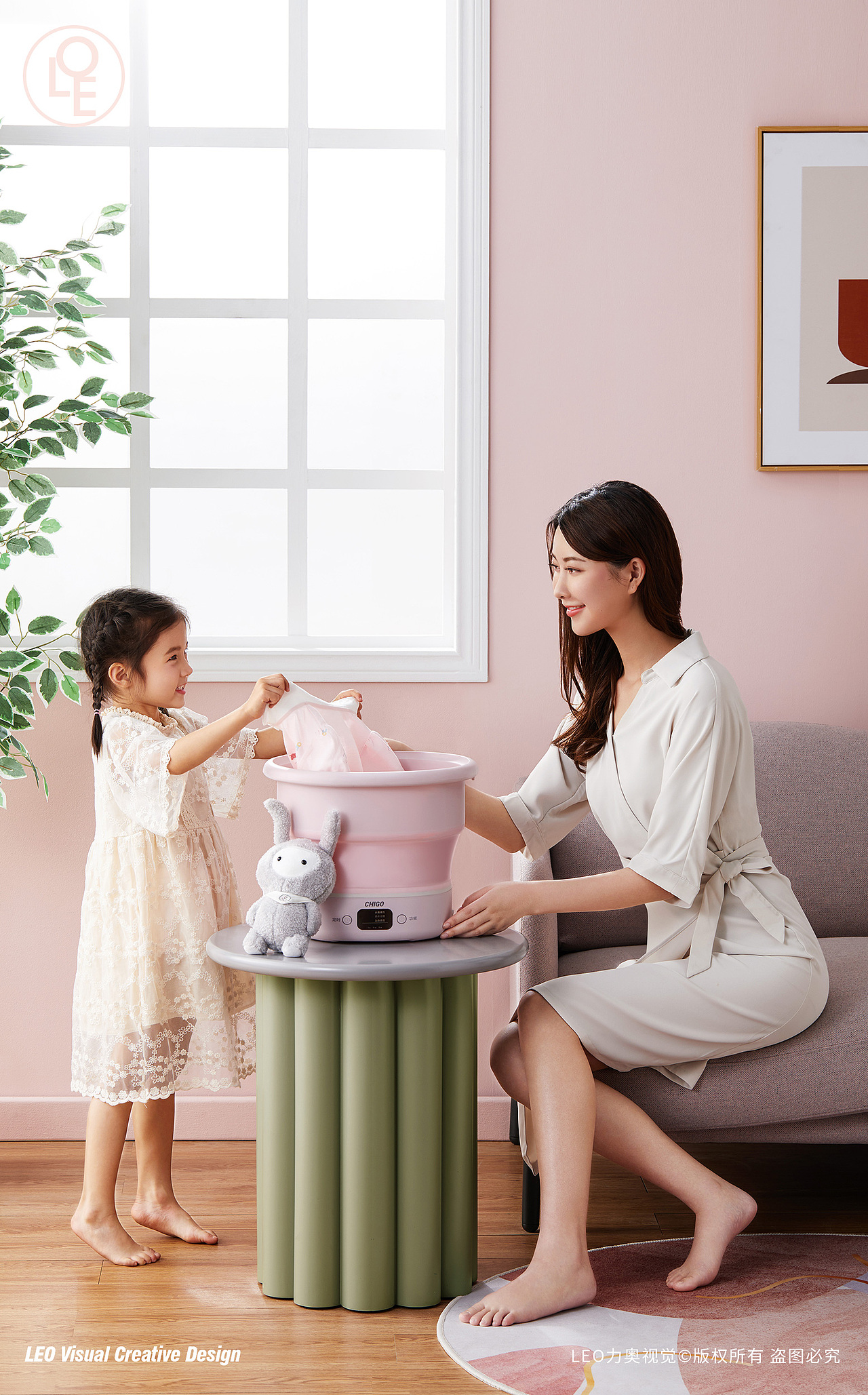 折叠洗衣机详情及拍摄