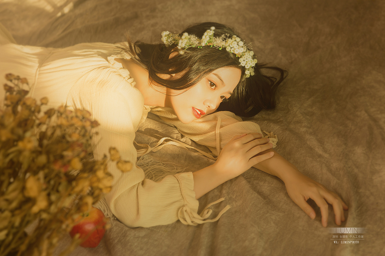 深圳约拍闺蜜照 闺蜜写真 油画风 复古少女 所谓