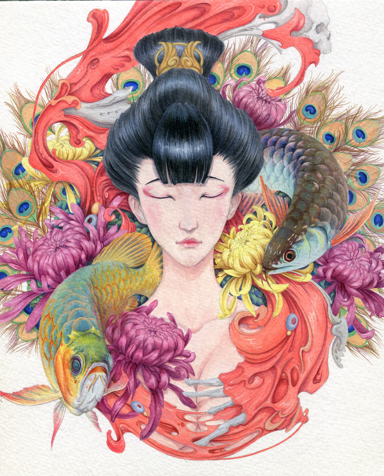 辉羽龙鳞（图ZOTIwMDIxNDQ=） - 创作习作 - 站酷设计师池中原创素材 - 站酷ZCOOL