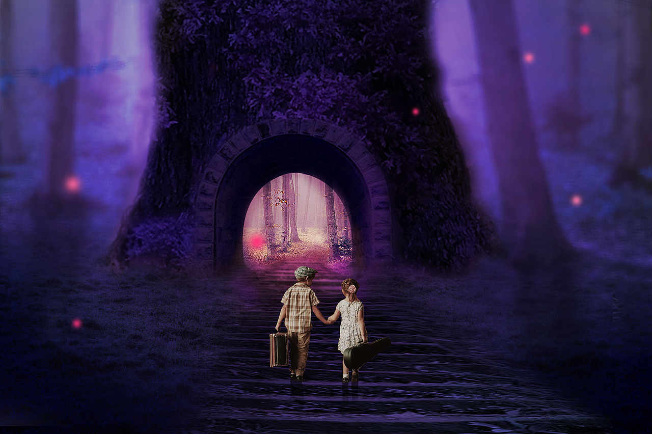 梦幻童话海报合成练习（图ZNzQyNjMxNDA=） - 海报 - 站酷设计师littleMiya原创素材 - 站酷ZCOOL