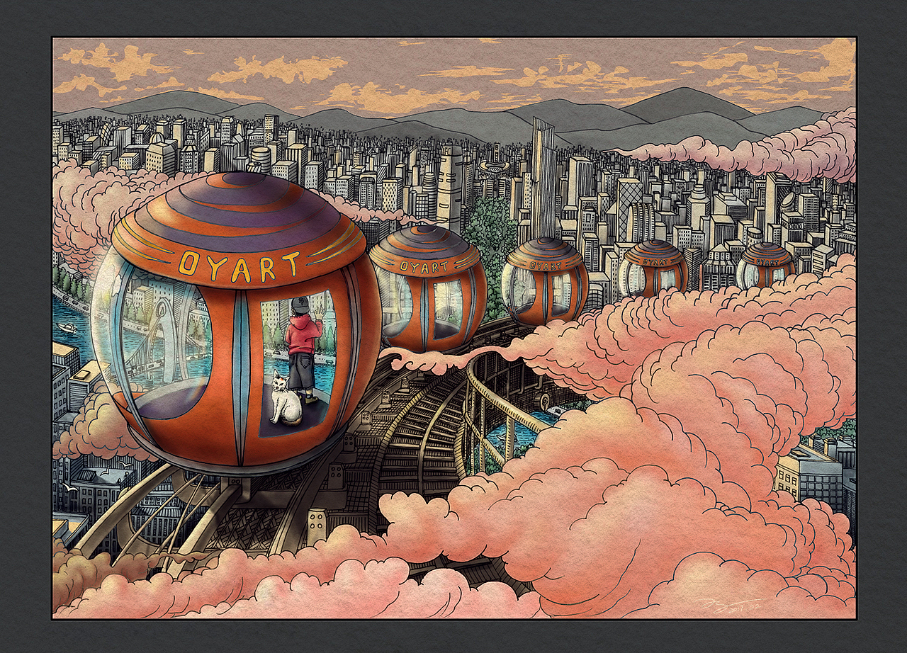 摩天轮（图ZNzE4NDM1MjA=） - 艺术插画 - 站酷设计师欧阳鹏杰_OY原创素材 - 站酷ZCOOL