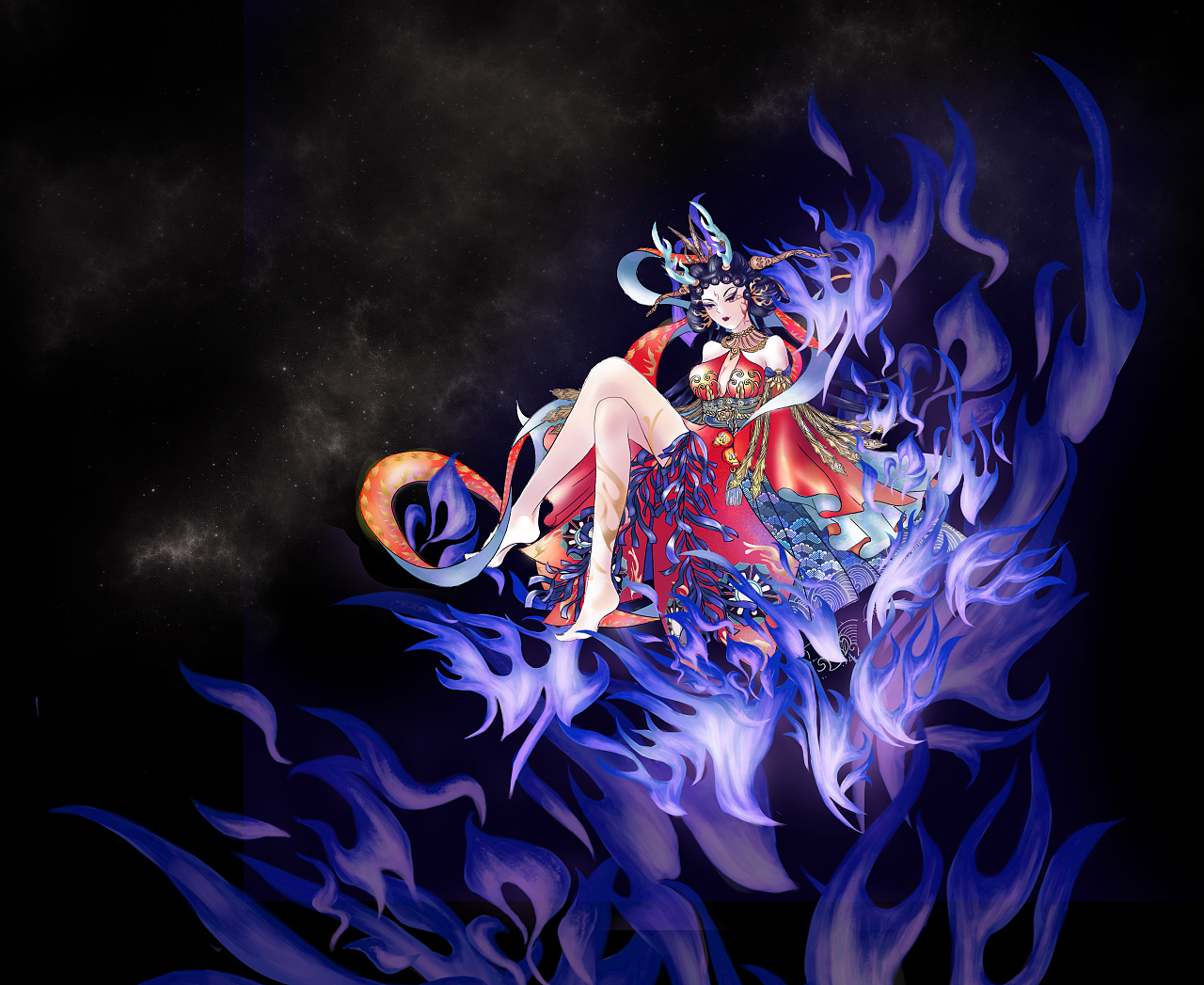 百绘罗衣#阎魔——愚火本愿