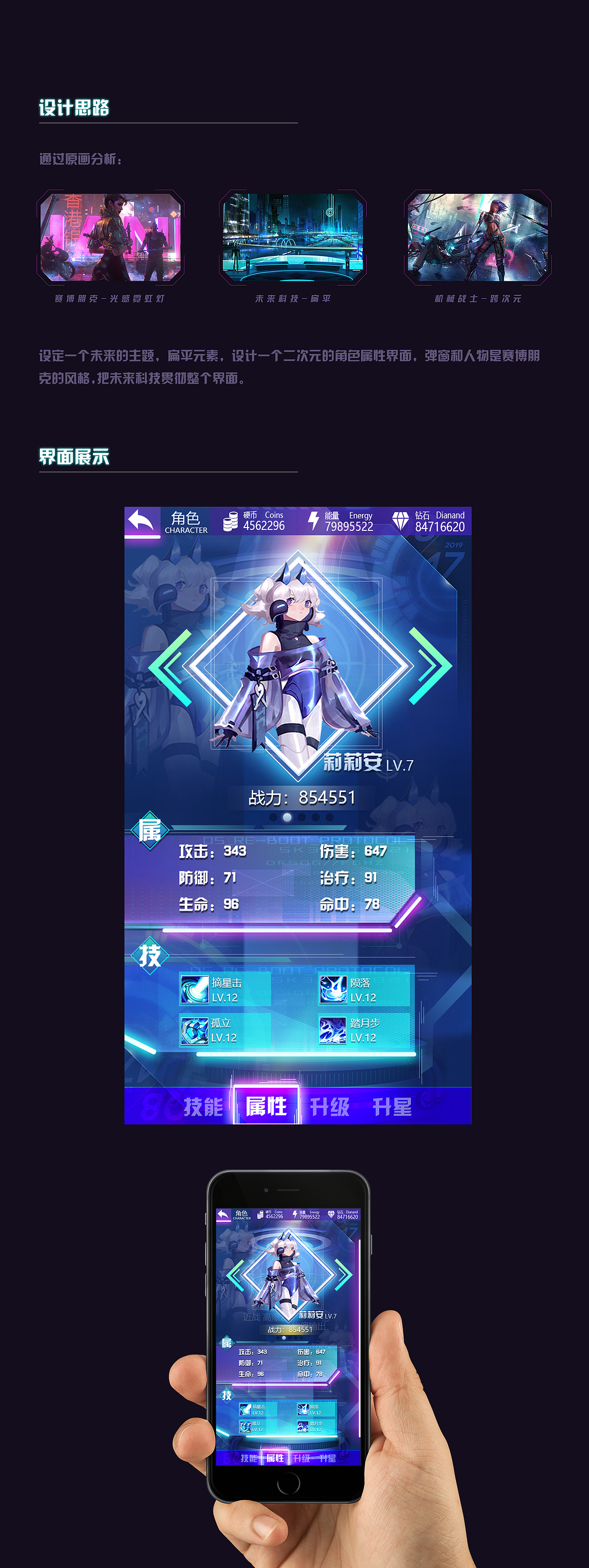 二次元朋克风游戏ui（图ZMjU3NDgzMzI4） - 游戏UI - 站酷设计师JONES酱原创素材 - 站酷ZCOOL