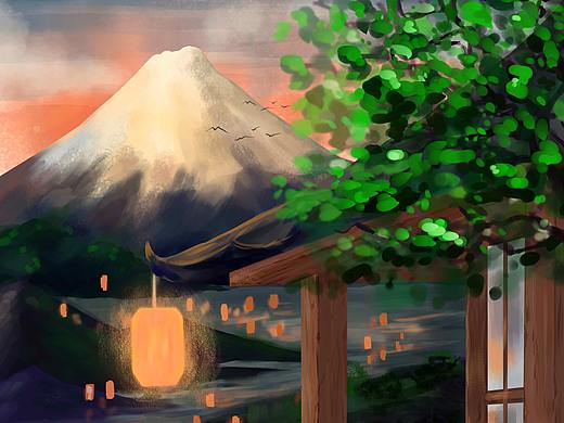 偽厚涂風(fēng)景（個人主頁-ZMzcyMzUyNjA=） - 商業(yè)插畫 - 站酷設(shè)計師堂本家的貓原創(chuàng)素材 - 站酷ZCOOL