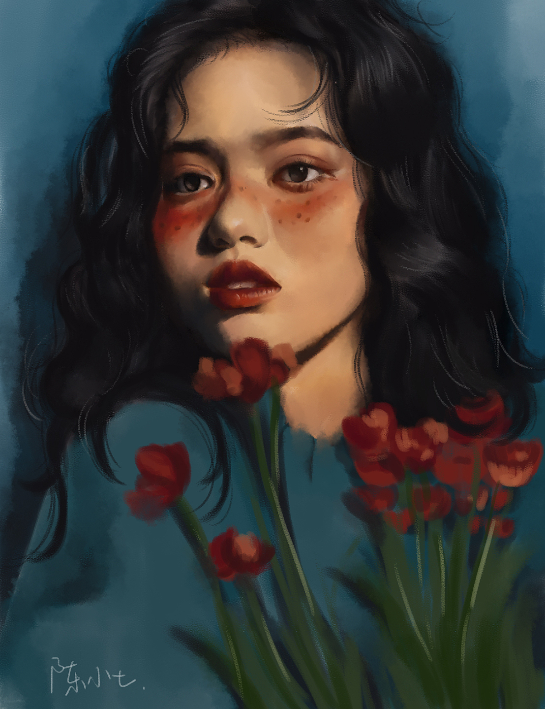 厚涂练习（图ZMjg4MDIxMTg4） - 创作习作 - 站酷设计师笑笑挺爱笑原创素材 - 站酷ZCOOL