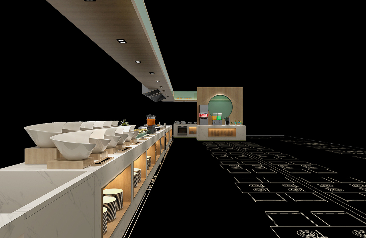 河南玺乐兹牛排自助餐厅（图ZMTgyMjA2NTA0） - 家装设计 - 站酷设计师HansChen07原创素材 - 站酷ZCOOL