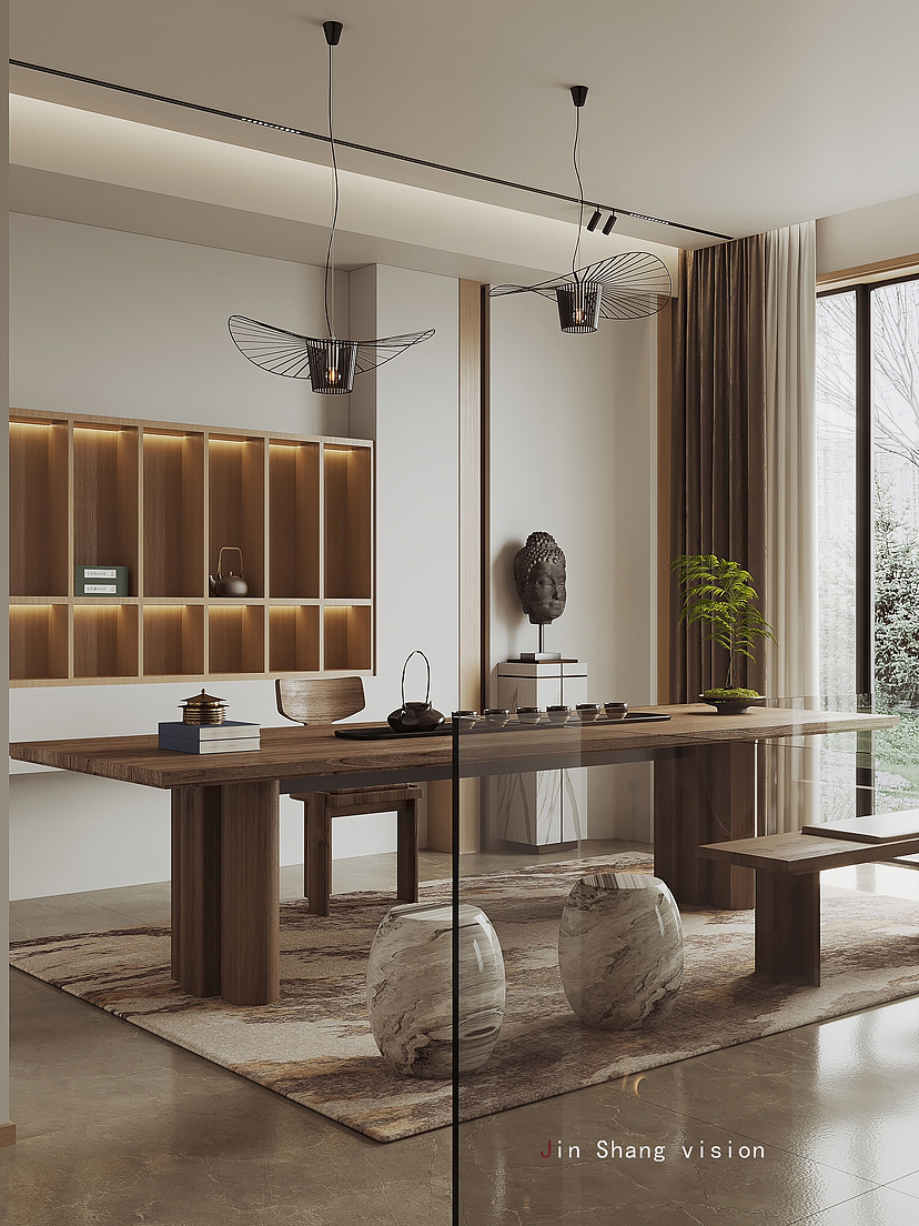 现代调子的地下室 多功能房