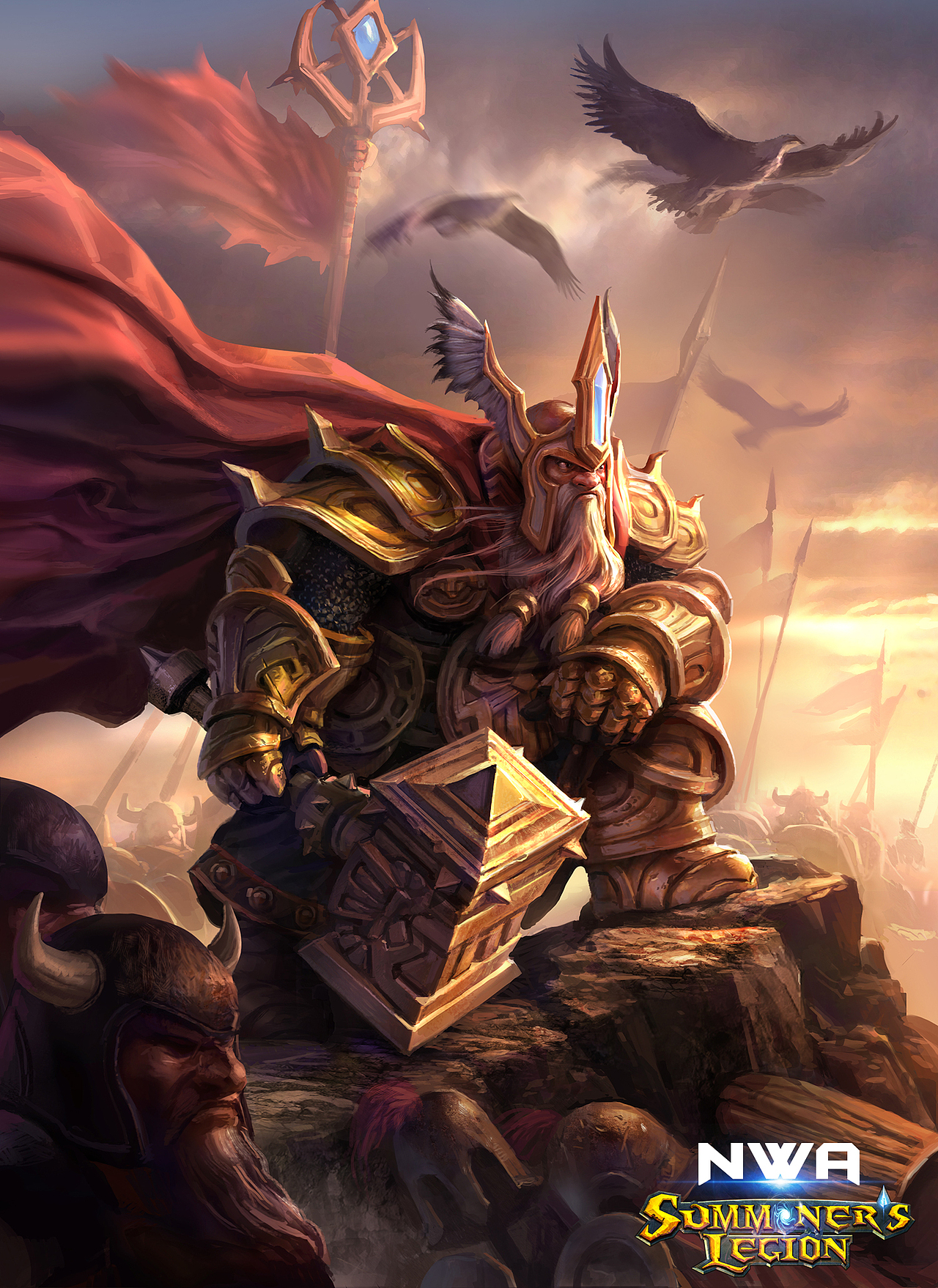 NWA Summoner's Legion 卡牌插画（图ZMjQwMTU5NTI=） - 商业插画 - 站酷设计师QueenStudios原创素材 - 站酷ZCOOL
