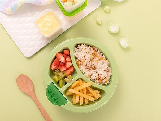 小绿芽辅食盒 淘宝静物拍摄