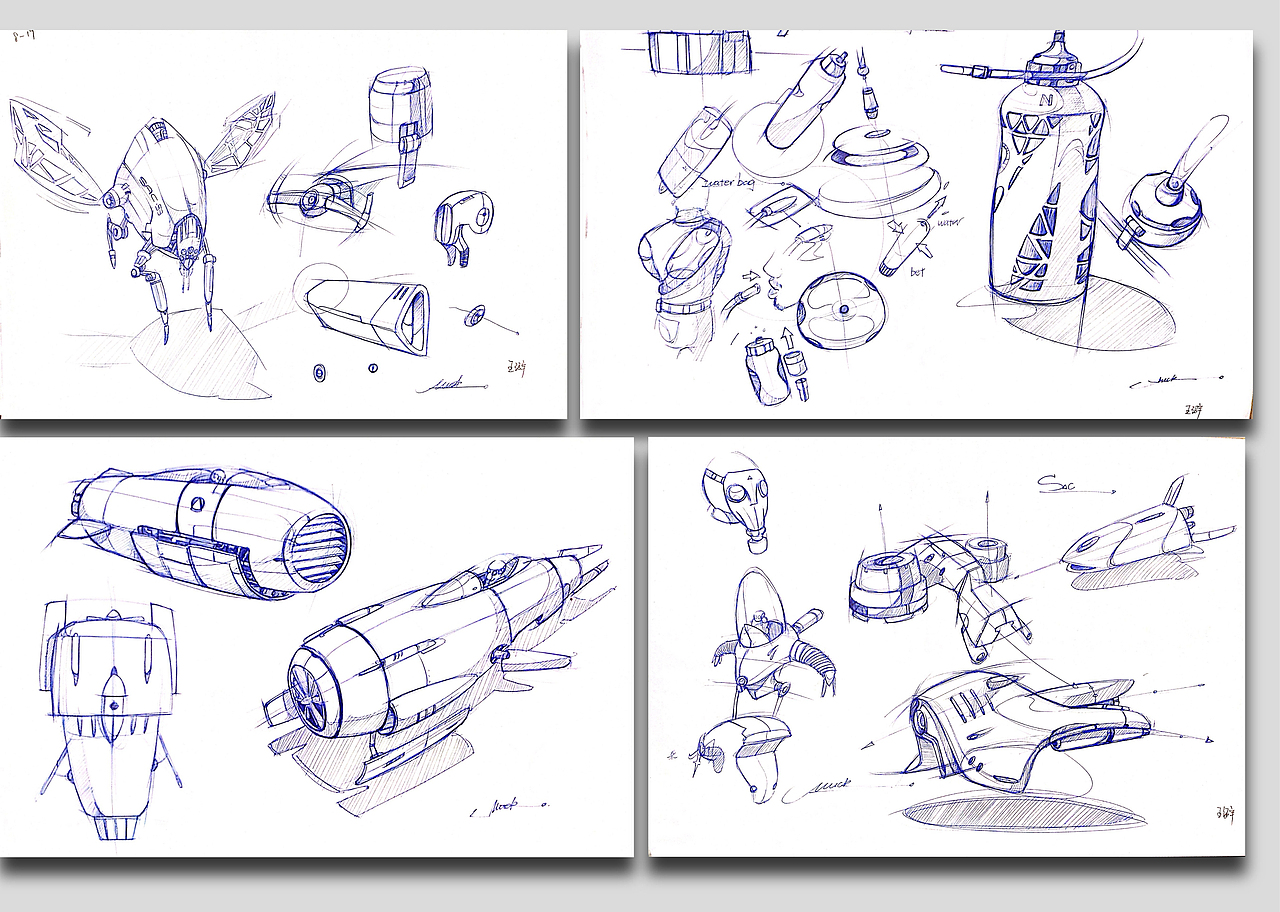 工业手绘（图ZNTI3NDY0ODQ=） - 创作习作 - 站酷设计师穆克原创素材 - 站酷ZCOOL