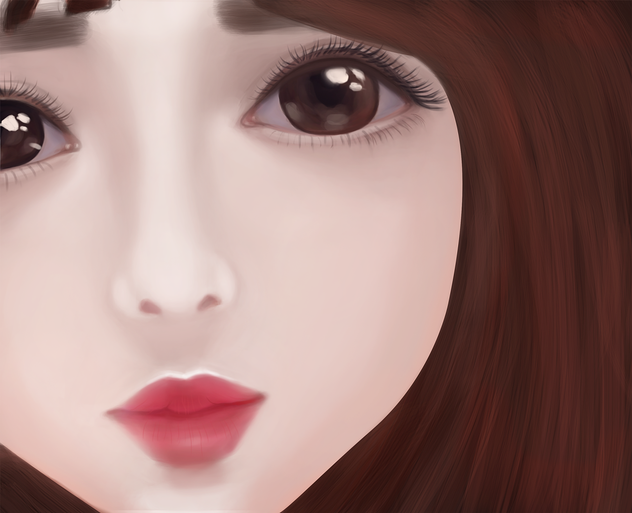 照片手绘-姑娘01