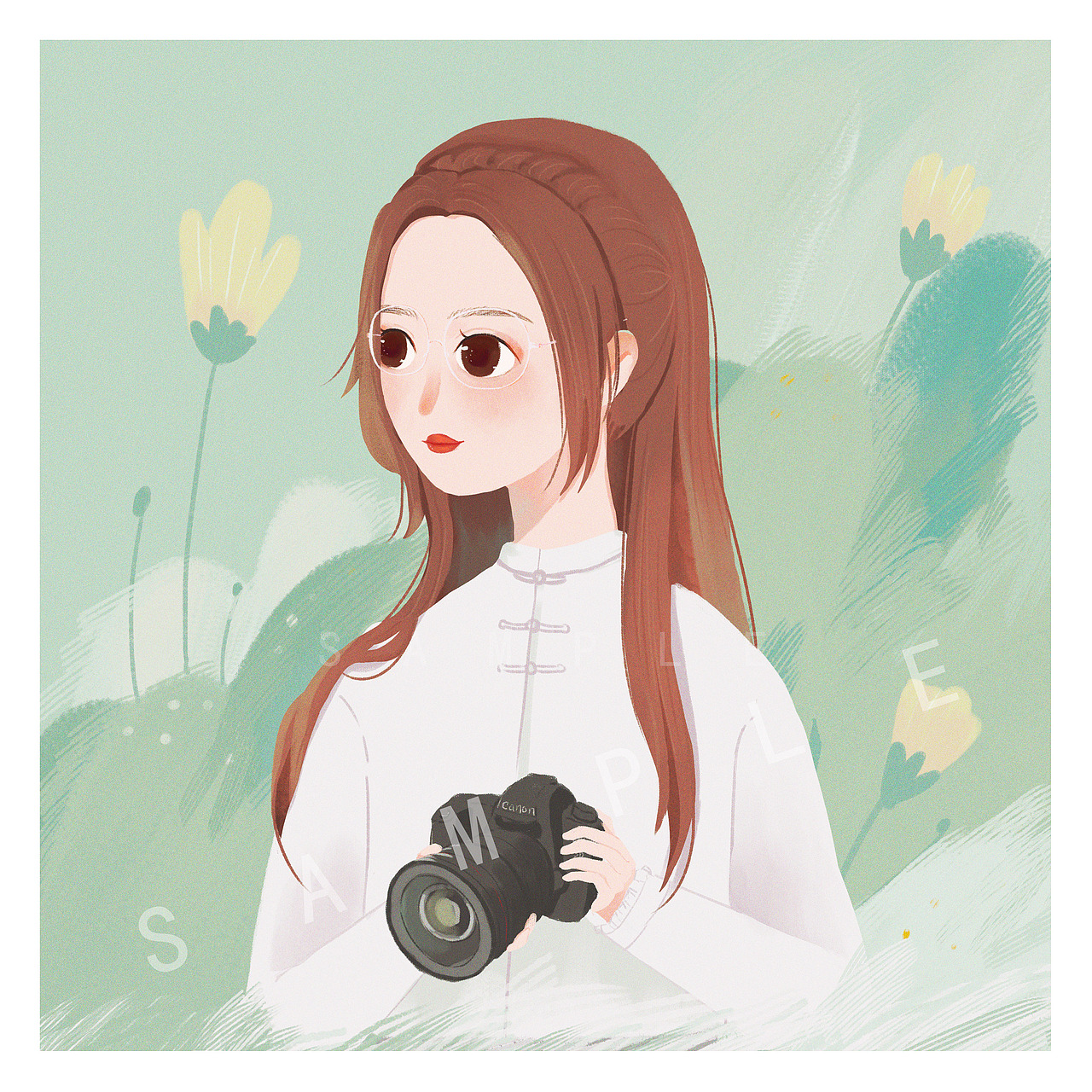一组头像~（图ZMjI1MTU5MTQ0） - 艺术插画 - 站酷设计师南悠小透明原创素材 - 站酷ZCOOL