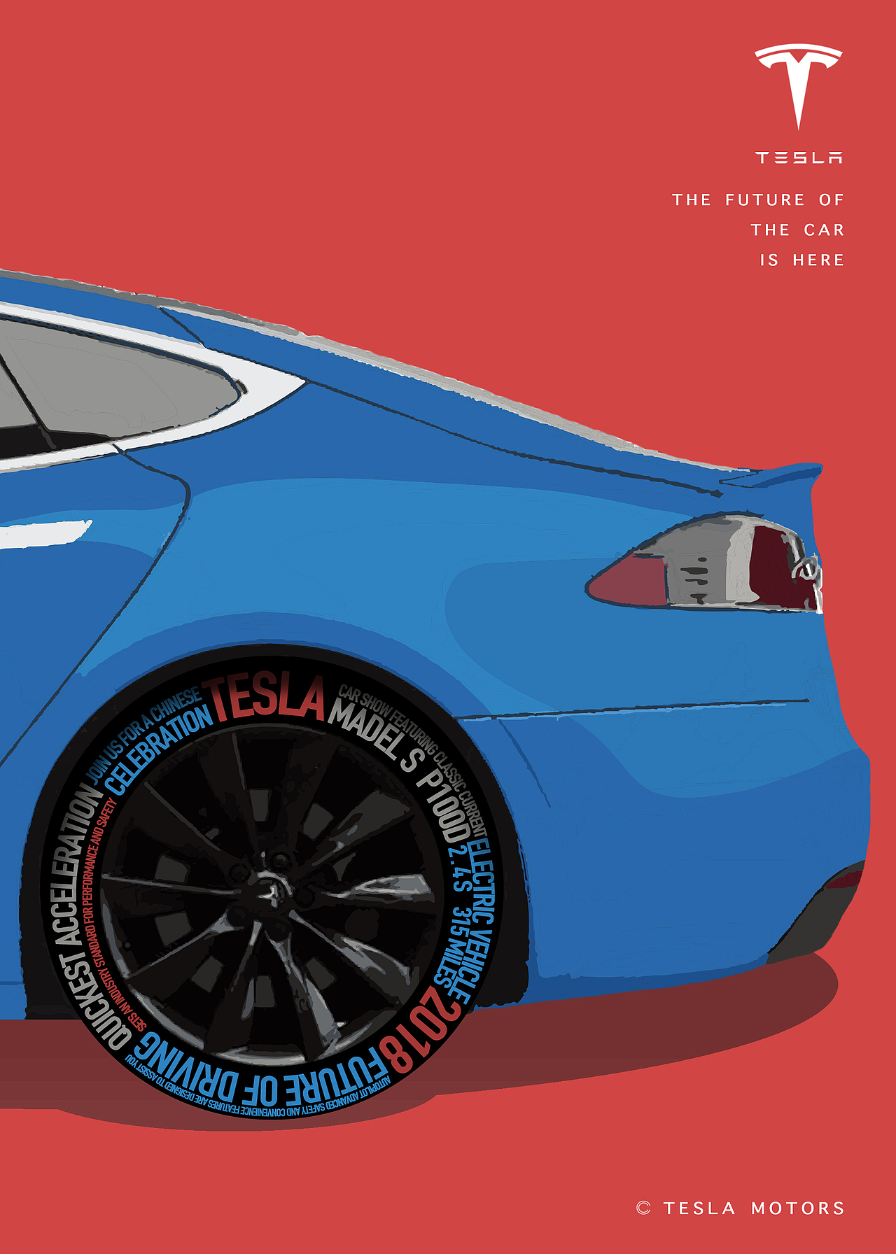 车辆海报「哈雷摩托/牧马人/特斯拉」（图ZMTQ5MDQ4Mzk2） - 海报 - 站酷设计师大早_原创素材 - 站酷ZCOOL