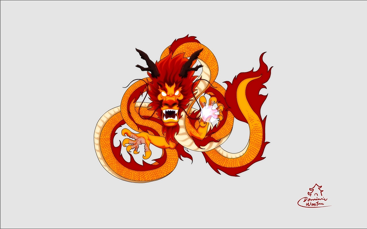 之前桌面系列的新作(1440*900) 并一张龙桌面