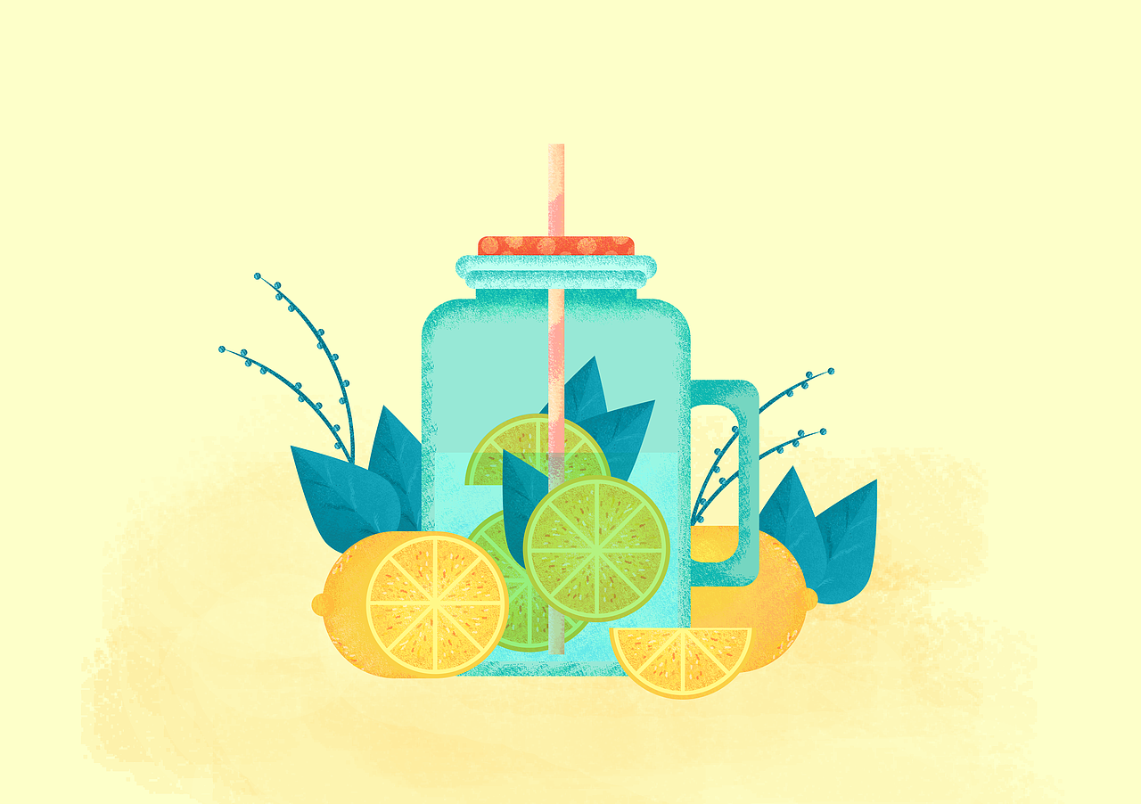 檸檬水（圖ZNTAxOTUxMTI=） - 圖案 - 站酷設(shè)計(jì)師Vivian5658原創(chuàng)素材 - 站酷ZCOOL