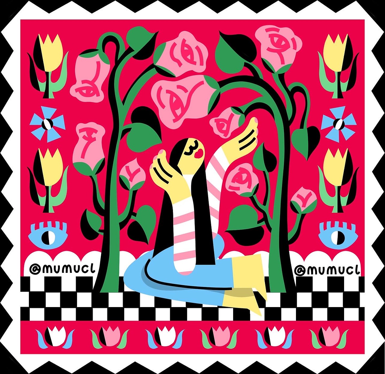 小红书春天开放日墙绘