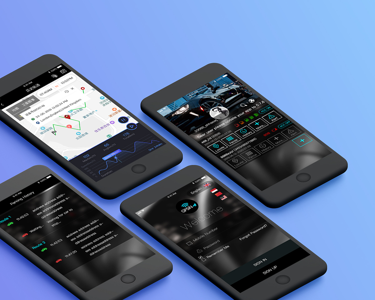 GPS项目(三个app+后台)（图ZMTM4MTA1NDAw） - APP界面 - 站酷设计师MOMOUI原创素材 - 站酷ZCOOL