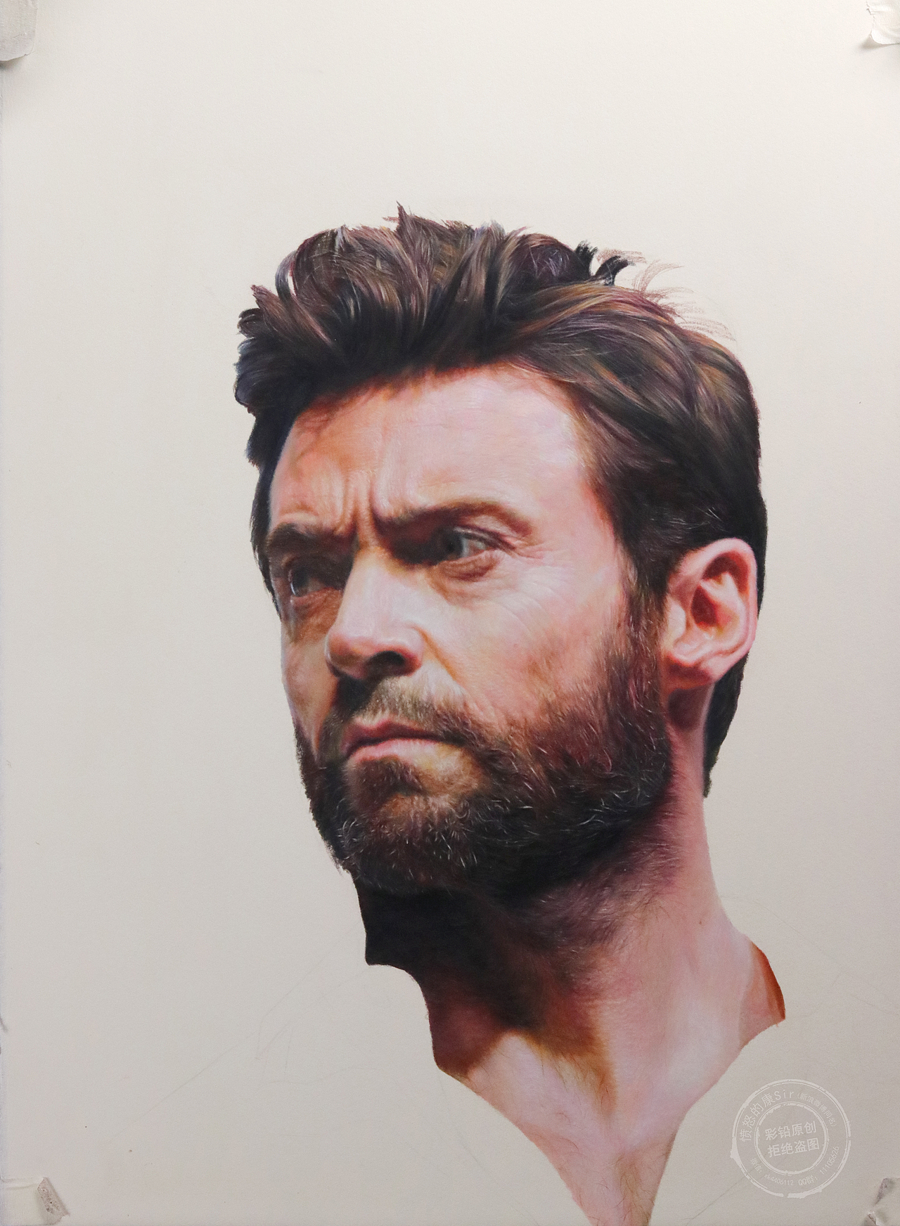 彩铅手绘休杰克曼