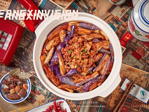 叹龙风鸡煲美食摄影