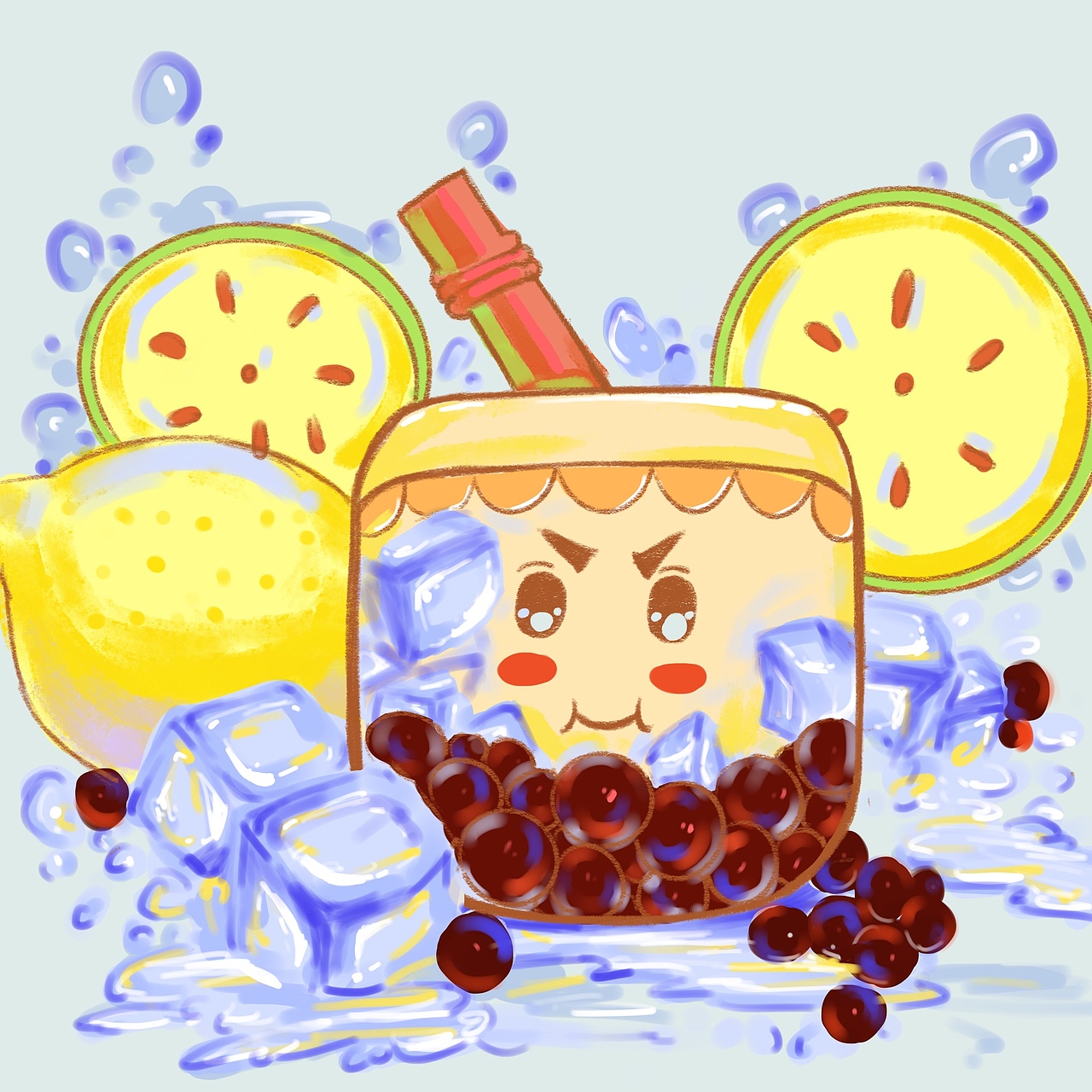 奶茶|插画|儿童插画|吃东西会挑食_原创作品-站酷(zcool)