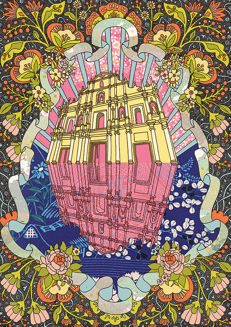 《澳門之美麗教堂》系列-大三巴牌坊