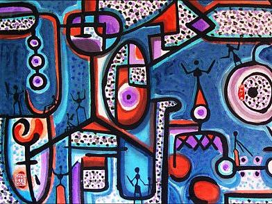 刘勇良抽象彩墨作品选登