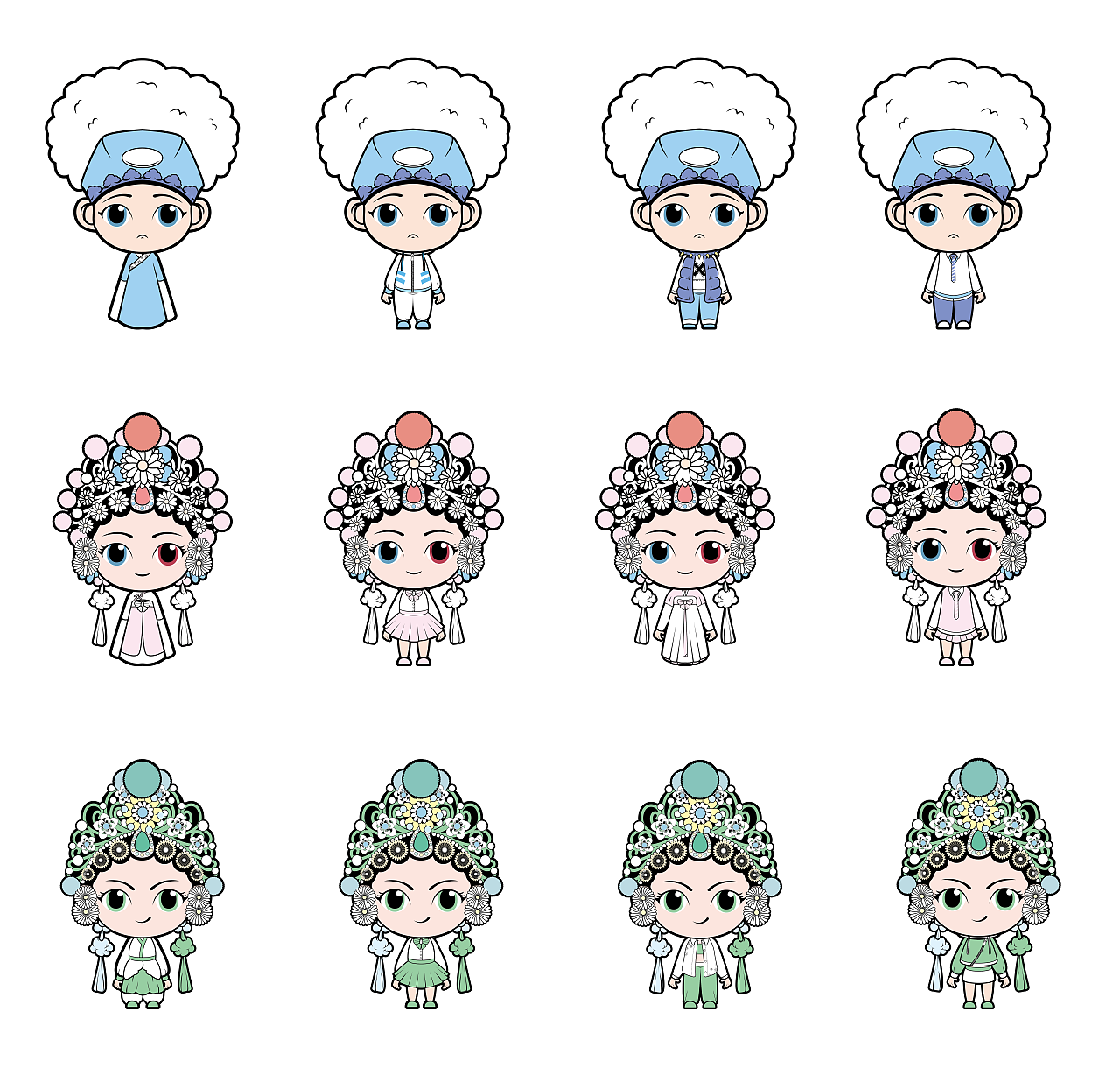 潮剧ip形象设计（图ZMjU1ODc4MDMy） - IP形象 - 站酷设计师是怡宝吖原创素材 - 站酷ZCOOL