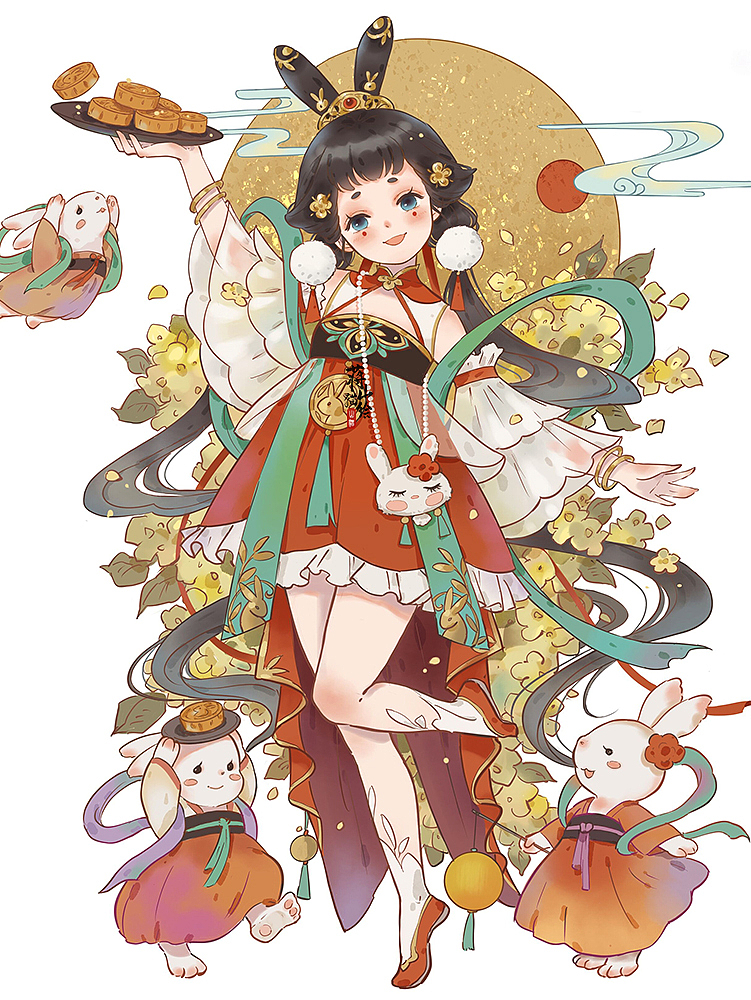 中秋（图ZMzE0Mzc4Mzky） - 创作习作 - 站酷设计师蒋山猫原创素材 - 站酷ZCOOL