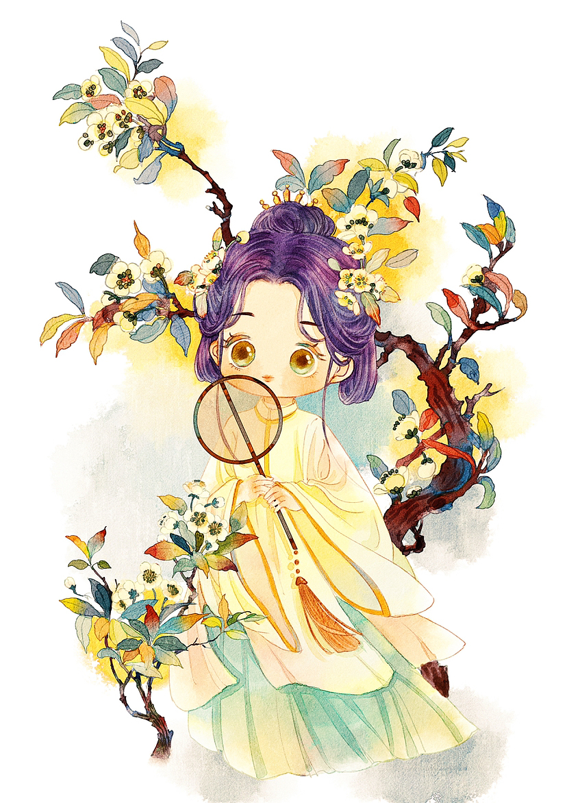 十二花神（图ZMzIwNTA5MDM2） - 商业插画 - 站酷设计师瑶背背原创素材 - 站酷ZCOOL