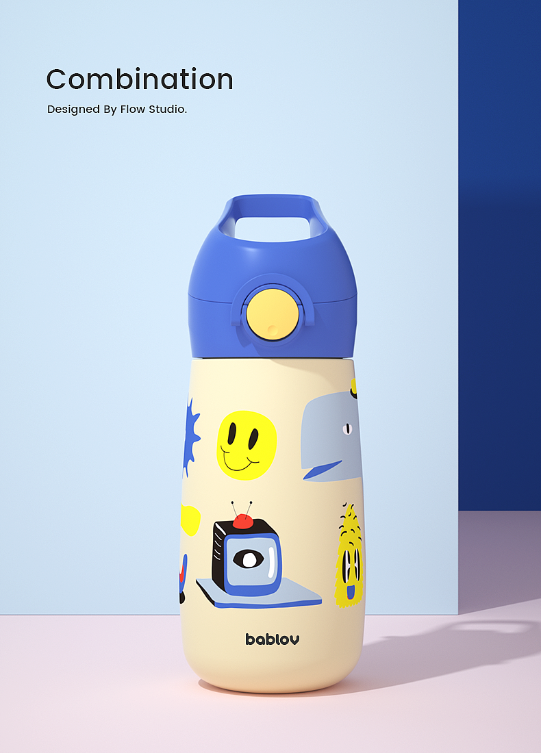 母婴品牌Taoqibaby&水杯保温杯&产品图形及配色设计