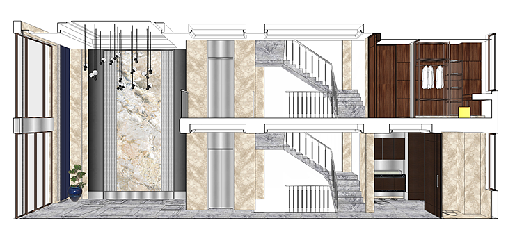 地上部分剖立面