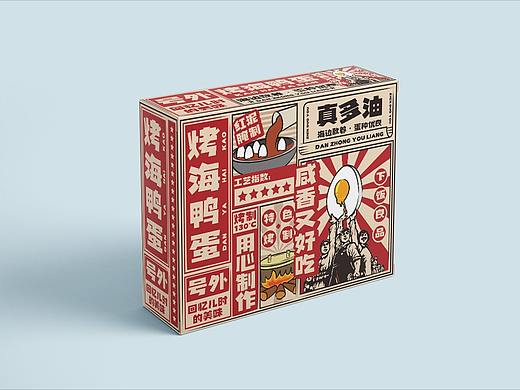 报纸、大字风格海鸭蛋包装