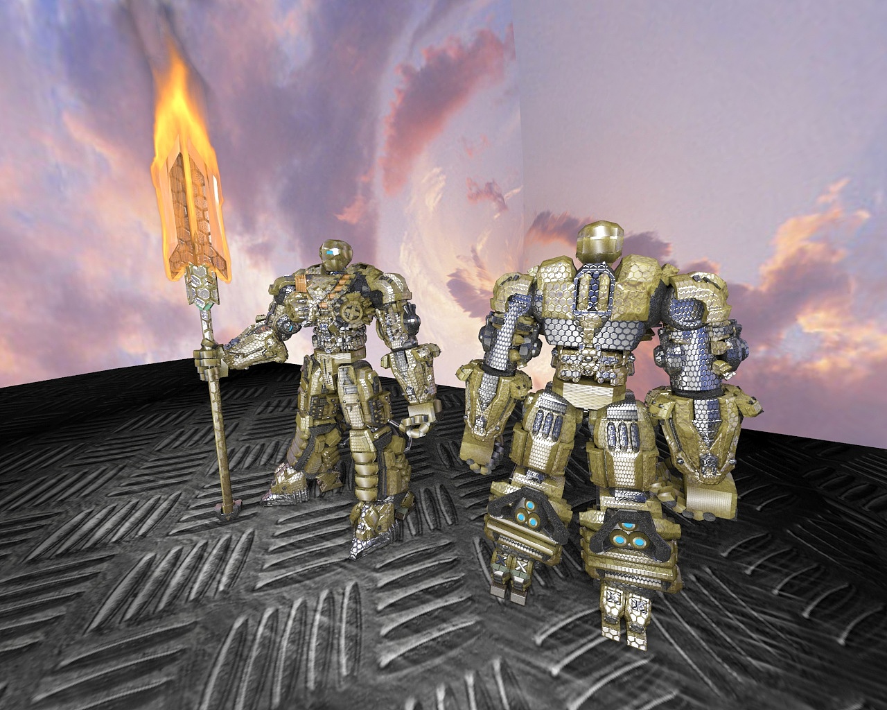 重型金色动力机甲