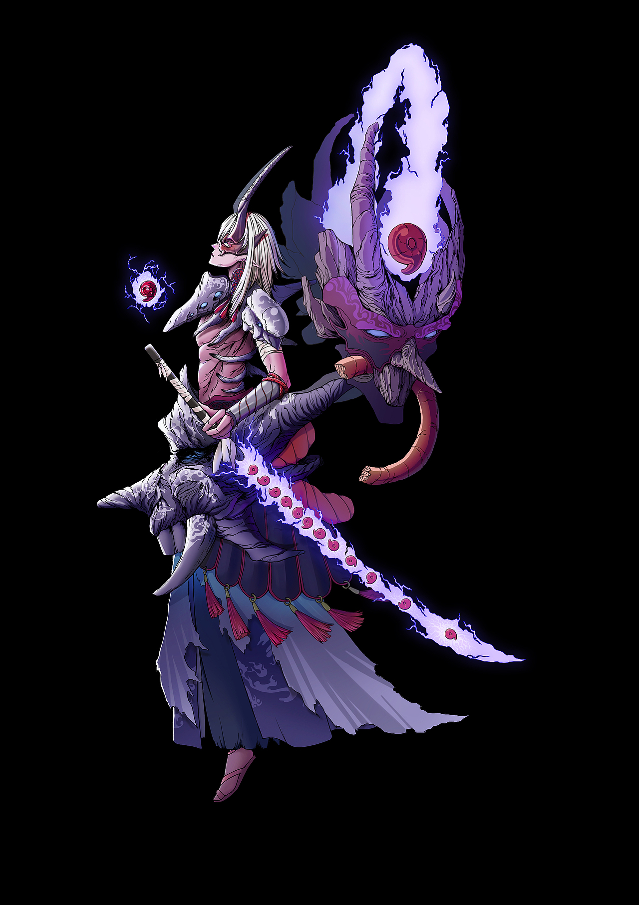 大岳丸——百鬼奉行（图ZMTg2ODA4MzQ0） - 商业插画 - 站酷设计师蜗牛洲原创素材 - 站酷ZCOOL