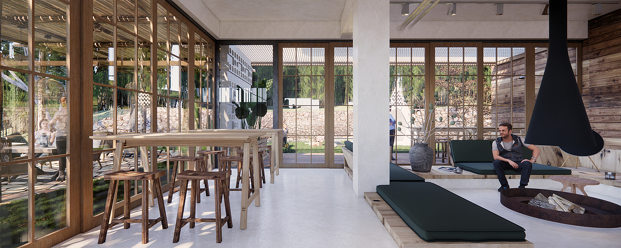 安吉某民宿设计（图ZMzI3ODU1MDY4） - 酒店餐饮设计 - 站酷设计师吴飞猛原创素材 - 站酷ZCOOL