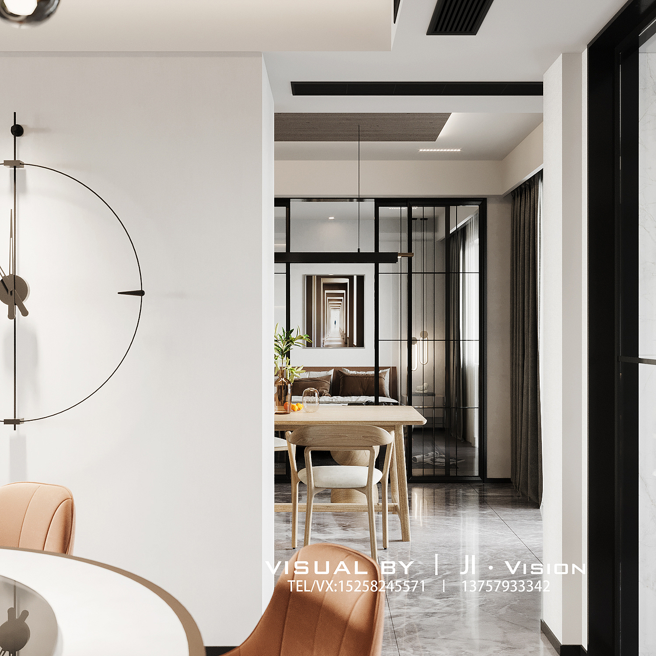 现代客餐厅卧室